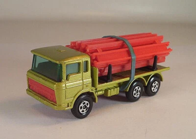 Matchbox Superfast Nr. 58 DAF Girder Truck gelbgrünmet. schmale Vollräder 3 #382 - Bild 1 von 3