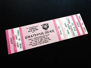 Grateful Dead Ticket Chinese New Year Of The Tiger Oakland ca 2.8.86 2.8.1986 - Bild 1 von 12