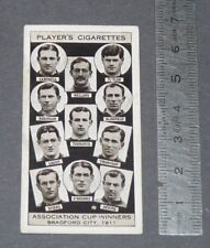 FOOTBALL CIGARETTES CARD JOHN PLAYER'S 1930 CUP WINNERS BRADFORD CITY 1911