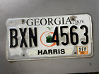 Vintage Georgia License  Plate Harris