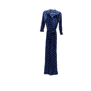 Talbots Blue Paisley Jumpsuit - Size 2 - Picture 1 of 4