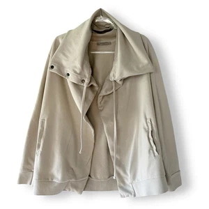 Allsaints Brook Strickjacke Gr. M Damen Druckknopf Kapuze offen Cardigan Jersey Oversized - Bild 1 von 13