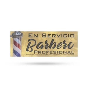 En Servicio Barbero Calcomanía Vinilo Profesional Barbero Español Barbero Letrero Acicalamiento - Imagen 1 de 99