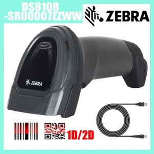 Zebra DS8108-SR00007ZZWW 2D USB Corded Black Handheld Standard Range Area Imager - Picture 1 of 9