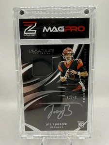 2020 Panini Immaculate Collection Joe Burrow Rookie Eye Black Jersey Auto /49! - Bild 1 von 2