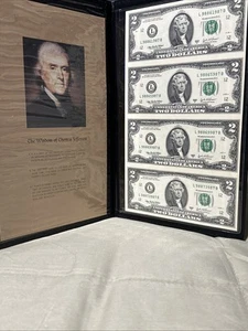 World Reserve Monetary Exchange U.S. Government Issued Uncut Sheet Of $2 Bills - Picture 1 of 9