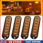 12V Amber 6-LED Clearance Side Marker Lights Truck Trailer Turn Signal Light Uk