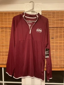 New Mississippi State Large 1/4 Zip Pullover NCAA Colosseum.  - Picture 1 of 1