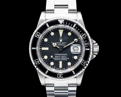 Rolex 1680 Submariner Black Oyster Perpetual Date SS Black Dial Circa. 1978 - Image 1 of 4