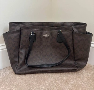 Coach Monogram Baby Diaper Bag in Signature Canvas Tote MSRP $495 - Image 1 of 4