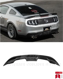 For 10-14 Ford Mustang S550 | GT500 Style GLOSSY BLACK Rear Trunk Wing Spoiler - Picture 1 of 24