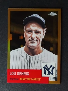 2022 Topps Chrome Platinum Anniversary #4 Lou Gehrig Gold Refractor /50 🔥 - Picture 1 of 2
