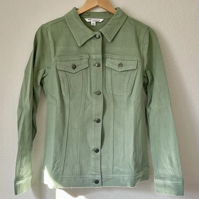 Chaqueta estilo denim verde claro Real Comfort by Chadwick’s para mujer talla M Foto 1 de 3