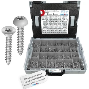 FRANTOS L-BOXX DIN 7981 & 7982 TX Blechschrauben Halbrundkopf Senkkopf 4425 tlg - Bild 1 von 15