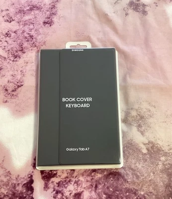 Samsung Galaxy Tab A7 Book Cover Keyboard, Gray EF-DT500UJEGUJ - Image 1 of 2
