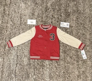 Chaqueta Carters Varsity Unisex Roja Blanca Nueva Nunca Usada Con Etiquetas 24 Meses - Imagen 1 de 5