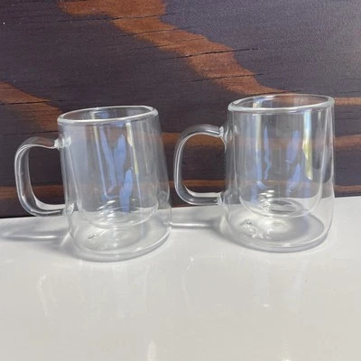 Luigi Barmioli Double Wall Glass Columbia Origin Espresso Coffee Cup,3.38oz/10cl Foto 1 de 4