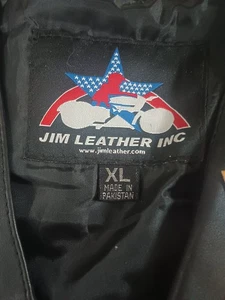 Jim Lederweste, schwarz mit großem Harley Patch am Rücken Größe XL - Bild 1 von 18