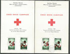 Gabon 1966 - Red Cross - 2 Cards With Stamps - Inused & Used First Day 