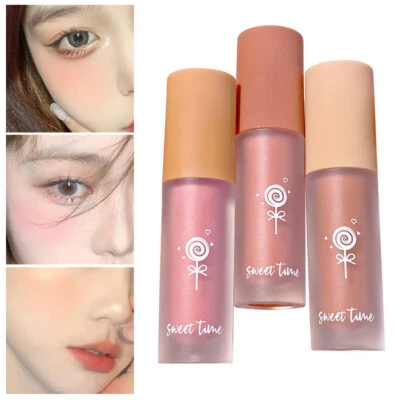 Liquid Blush Velvet Matte Blusher Lasting Cream Cheek Tint Orange Pink Cosmetic. - Image 1 of 4