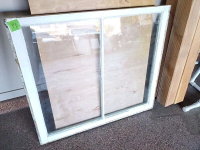 Vintage Antique Salvage Window Sash Rough for Home Decor 31 Inches Wide X 28 in - Imagem 1 de 4