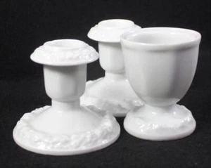 Rosenthal MARIA WHITE 2 Candlesticks + Double Egg Cup EXCELLENT CONDITION - Picture 1 of 6