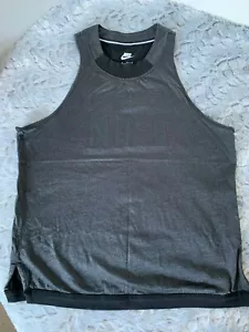 Nike Women's Size M Sportswear Tank Top 804084 Grey/Black Sparkle - Picture 1 of 4