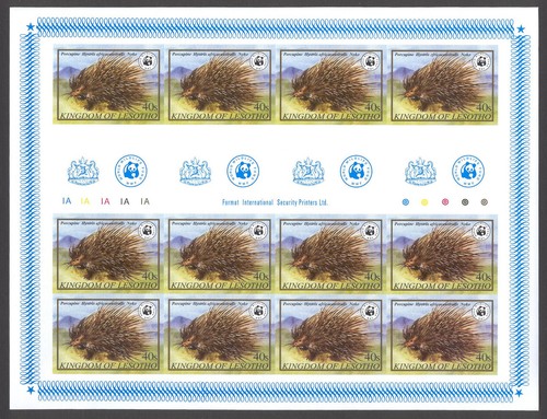 Fauna D72 Wild Animals WWF Sheet MNH 1981 Lesotho CV 72 eur | eBay