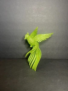 Atemberaubender dekorativer grüner Glitzer fliegender Phönix Vogel Christbaumschmuck 7 Zoll - Bild 1 von 7