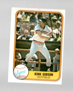 1981 Fleer Baseball Kirk Gibson Detroit Tigers Rookie card #481 Near Mint (oc) - Picture 1 of 2