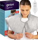 GENIANI XXL Heating Pad for Neck and Shoulders 22 x24 6 Heat Settings
