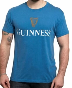 Guinness Harp Logo Blue T-Shirt Blue XXXL 3XL - Picture 1 of 2