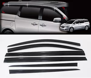 Humo Viento Lluvia Ventana Sun Visor Vent 6p para 2015 2020 Kia Sedona Carnival - Imagen 1 de 11
