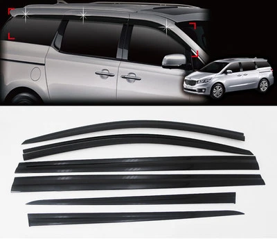 Parasol ventana lluvia viento humo ventilación 6p para Kia Sedona Carnival 2015 2020 Foto 1 de 4