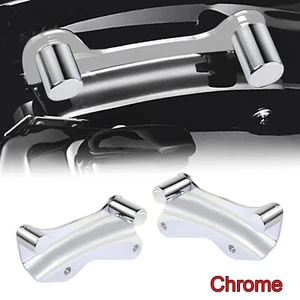 Chrome 4 Point Docking Hardware Kit With Cover For Harley Touring 2014-2023 - Picture 1 of 8