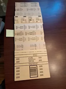 100 Sheets Sandpaper Flats Assorted Grits 3M / Gator Lot 1 - Picture 1 of 10