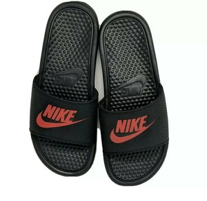 men red nike slides