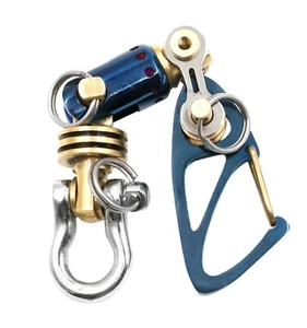 EDC Schlüsselanhänger Ti schwenkbar-II Multi-Stecker Ti-Drohne Karabiner schwenkbar Schlüsselanhänger - Bild 1 von 23