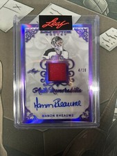 2023 Leaf Ultimate Hockey Purple Auto Mem 4/10 Manon Rheaume
