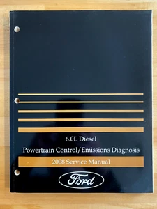 2008 Ford OEM 6.0L Diesel Powertrain Control/Emissions diagnosis Service Manual - Imagen 1 de 2