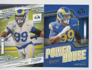 Aaron Donald 2021 PANINI PRESTIGE POWER HOUSE + BASE CARD LOT RAMS - Picture 1 of 1