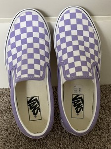 lavender slip on vans