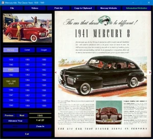 Lincoln Mercury Ads (& Videos) Digital Collection Comet Puma Ford 1939-1969 - Bild 1 von 5