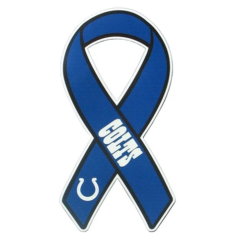 Indianapolis Colts Ribbon Shaped Magnet NFL Team Football Fan Graphics For Home Cover