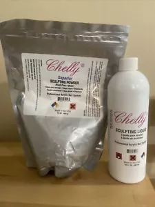 Liquido acrilico CHELLY + polvere SCULPTING + contenitore vetro kit 16 oz - Foto 1 di 5