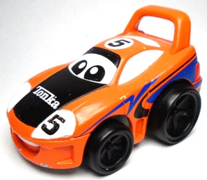 2003 TONKA MAISTO LIL' CHUCK & FRIENDS #5 ORANGE 2 1/2" DIECAST RACE CAR W/ BLUE - Picture 1 of 6