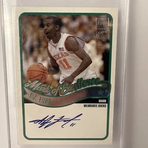 T.J. Ford Topps 2003-04 "Marks of Excellence" Autograph Rookie Card - Bild 1 von 7