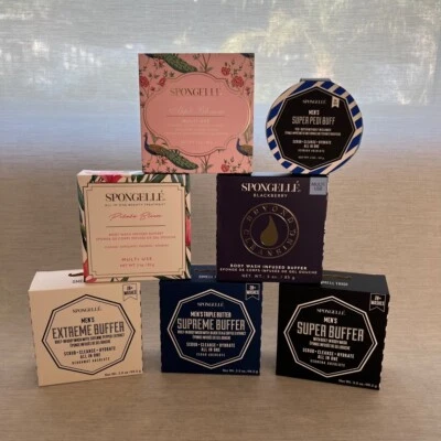 Spongelle Multi-Use Body Wash Infused Buffer - Mens Womens - Super Supreme Pedi