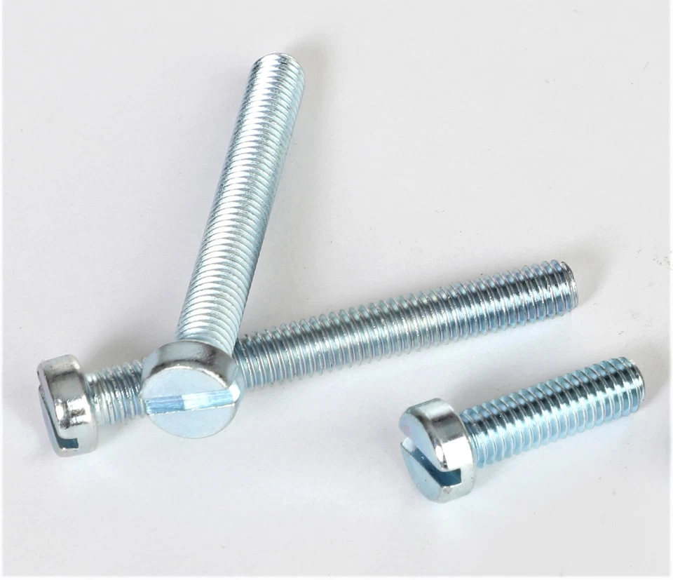 DIN 84 Stahl verzinkt M2 & M2,5 Zylinderschraube mit Schlitz - Länge 3mm - 30mm - Bild 1 von 1