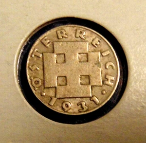 Austria 1931 5 monete da cinque GROSCHEN - Foto 1 di 2